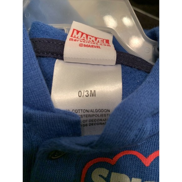 2 Piece Marvel Spiderman Jogging Suit Blue / Red Toddler Boys Choose Your Size - Picture 10 of 16